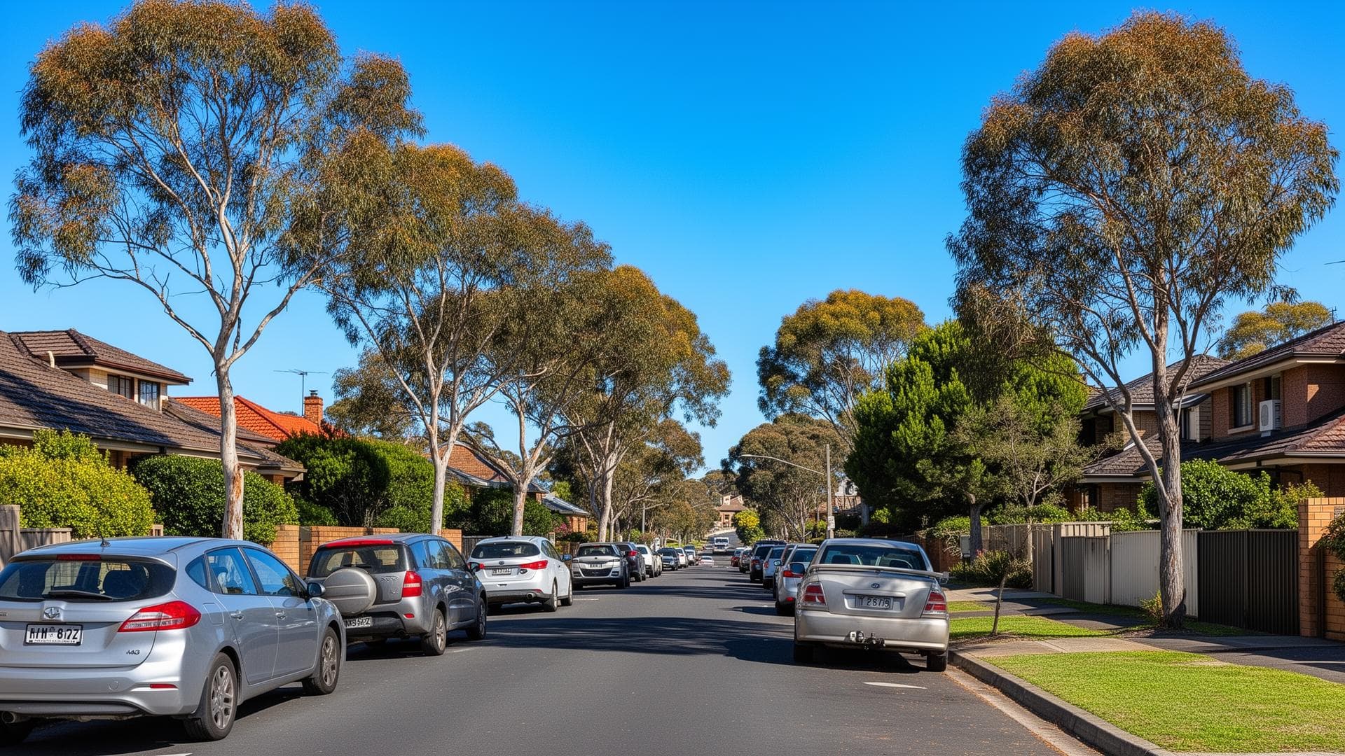 NSW street with parked cars