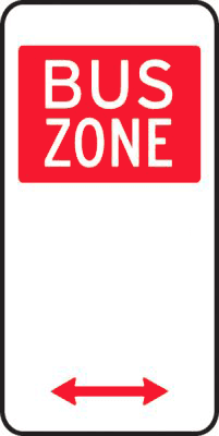 Official NSW Bus Zone sign example