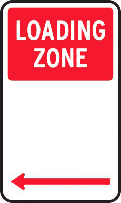 Official NSW Loading Zone sign example