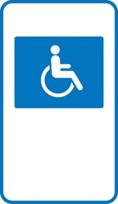Official NSW accessible parking sign example